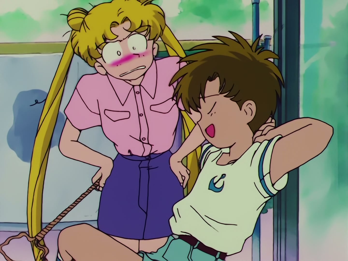 Sailor Moon Ep 68: Protect Chibi-Usa! The Clash of the Ten Warriors @ 00:05:49