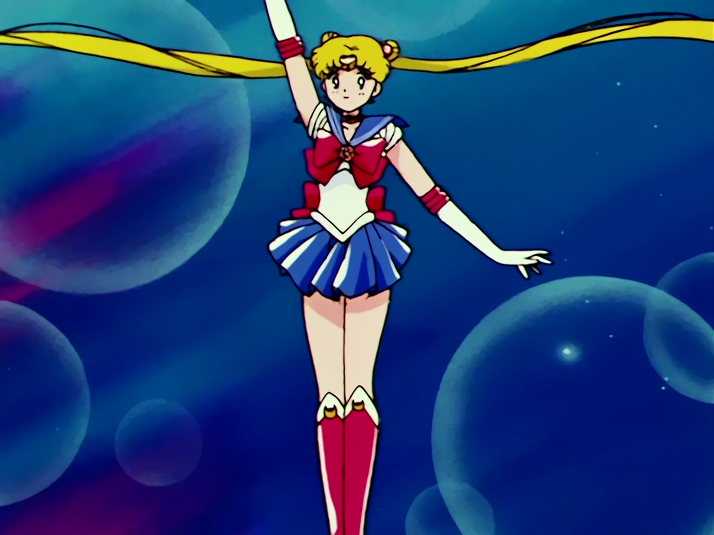 Sailor Moon Ep 73: A UFO Appears! The Sailor Guardians are Captured @ 00:02:56