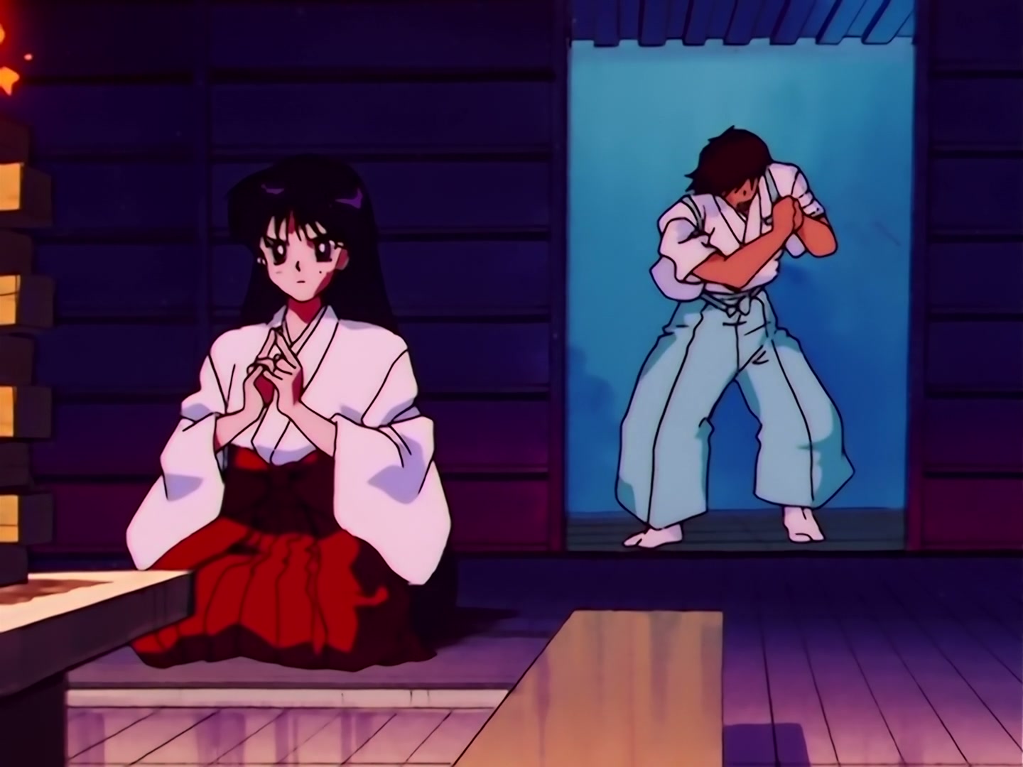 Sailor Moon Ep 99: A Man's Kindness: Yuichiro, Heartbroken by Rei? @ 00:03:44