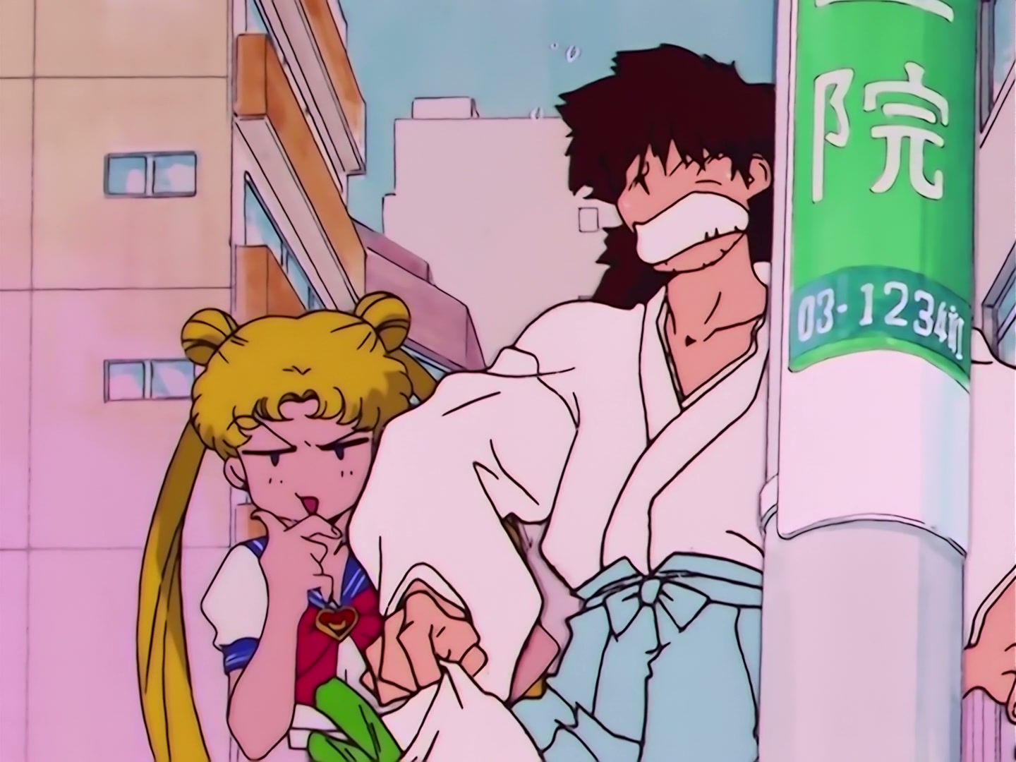 Sailor Moon Ep 99: A Man's Kindness: Yuichiro, Heartbroken by Rei? @ 00:06:33
