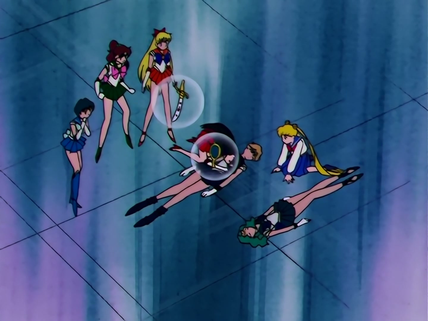 Sailor Moon Ep 111: The Holy Grail's Mystical Power! Moon's Double Transformation @ 00:03:39