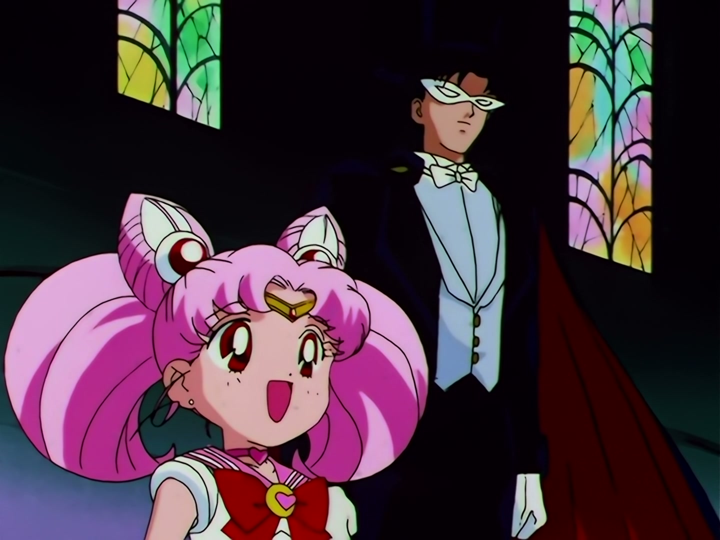 Sailor Moon Ep 111: The Holy Grail's Mystical Power! Moon's Double Transformation @ 00:06:46