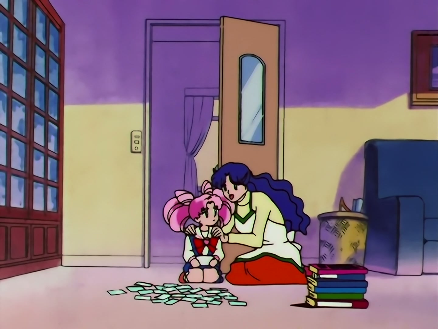 Sailor Moon Ep 130: Protect Mom's Dream: Double Moon's New Attack @ 00:08:25
