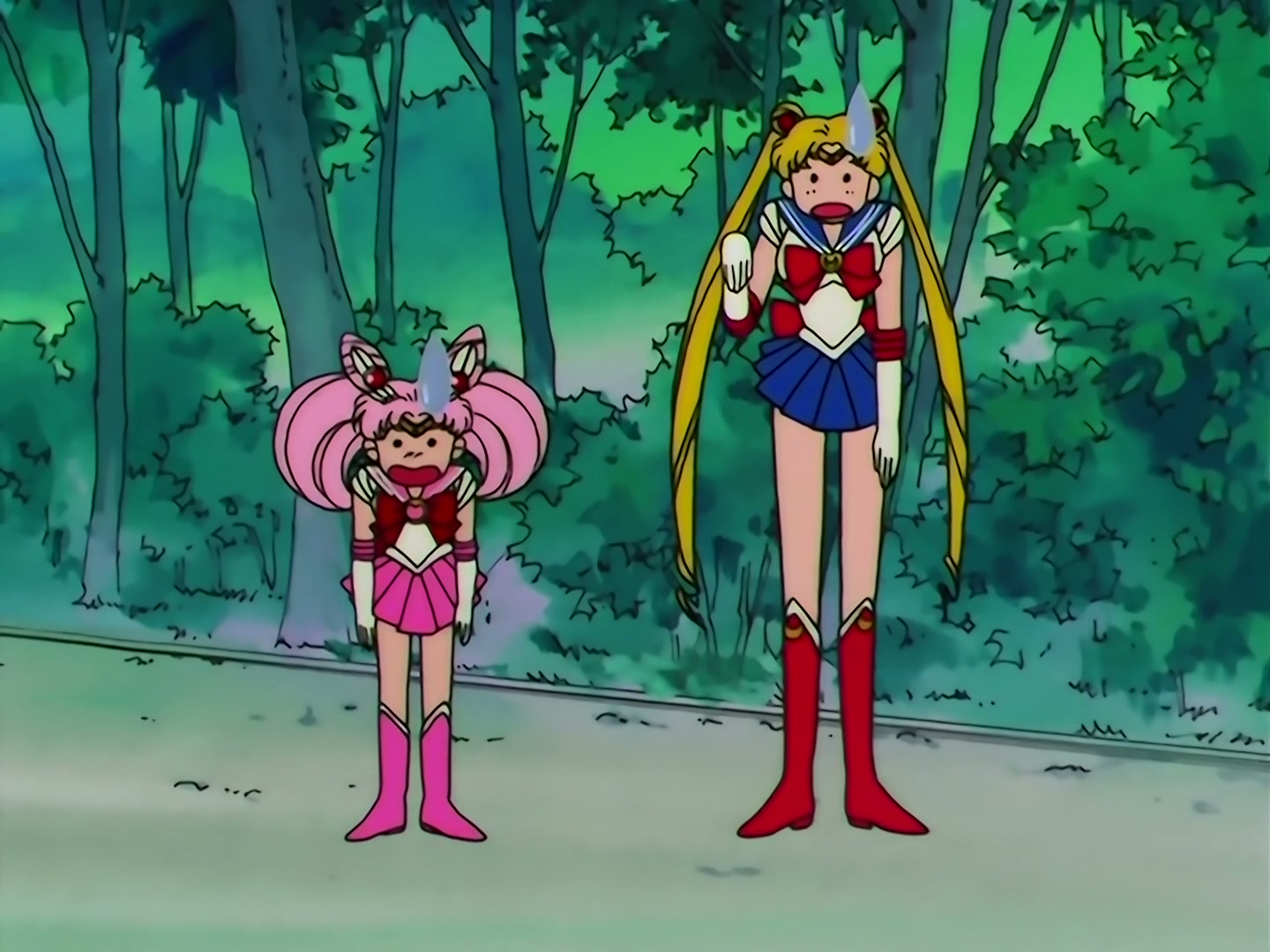 Sailor Moon Ep 130: Protect Mom's Dream: Double Moon's New Attack @ 00:14:07