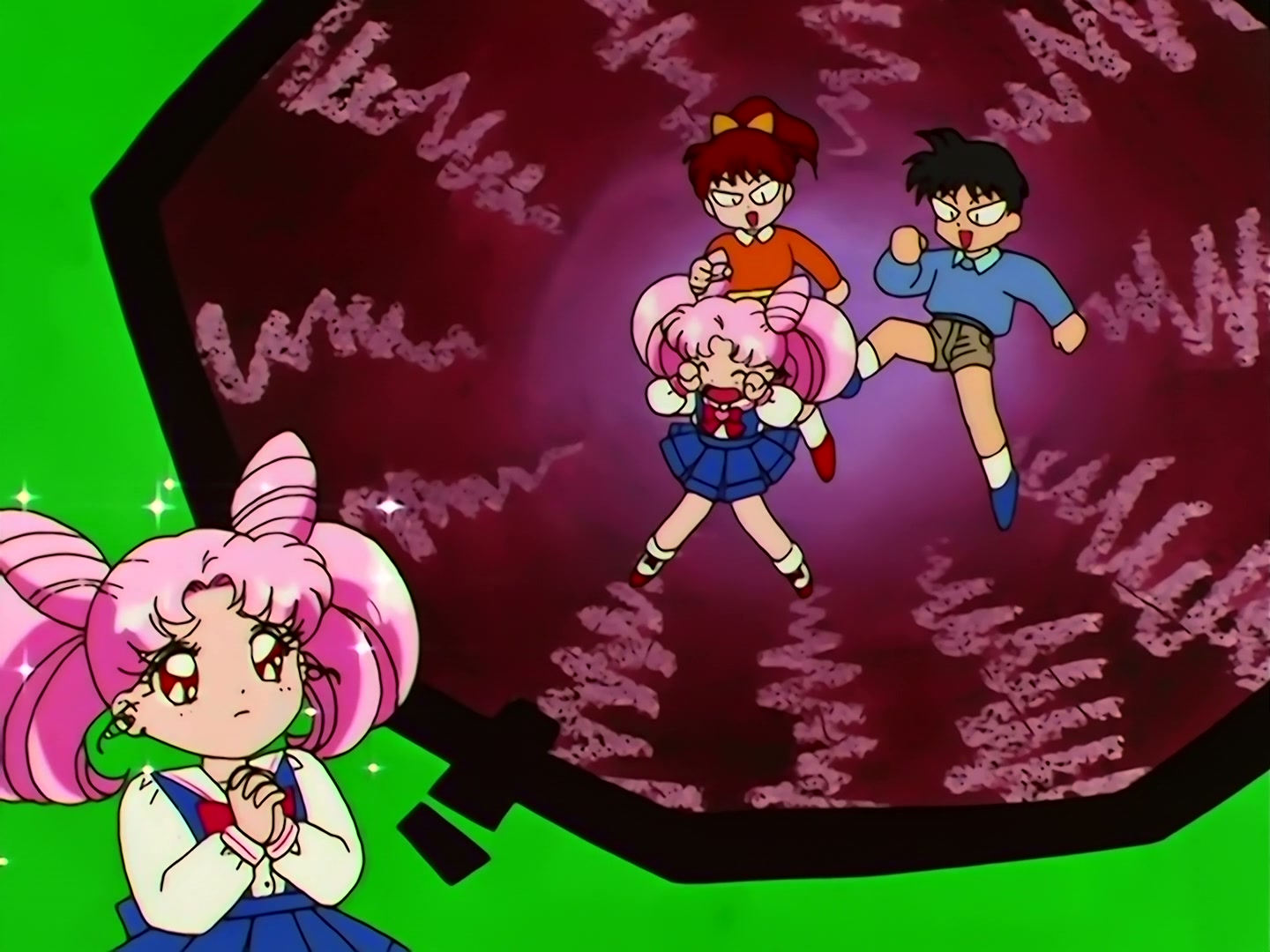 Sailor Moon Ep 133: Artemis is Cheating? Enter the Mysterious Kitten @ 00:02:42
