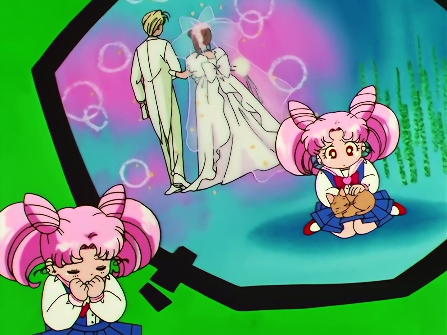 Sailor Moon Ep 133: Artemis is Cheating? Enter the Mysterious Kitten @ 00:02:47