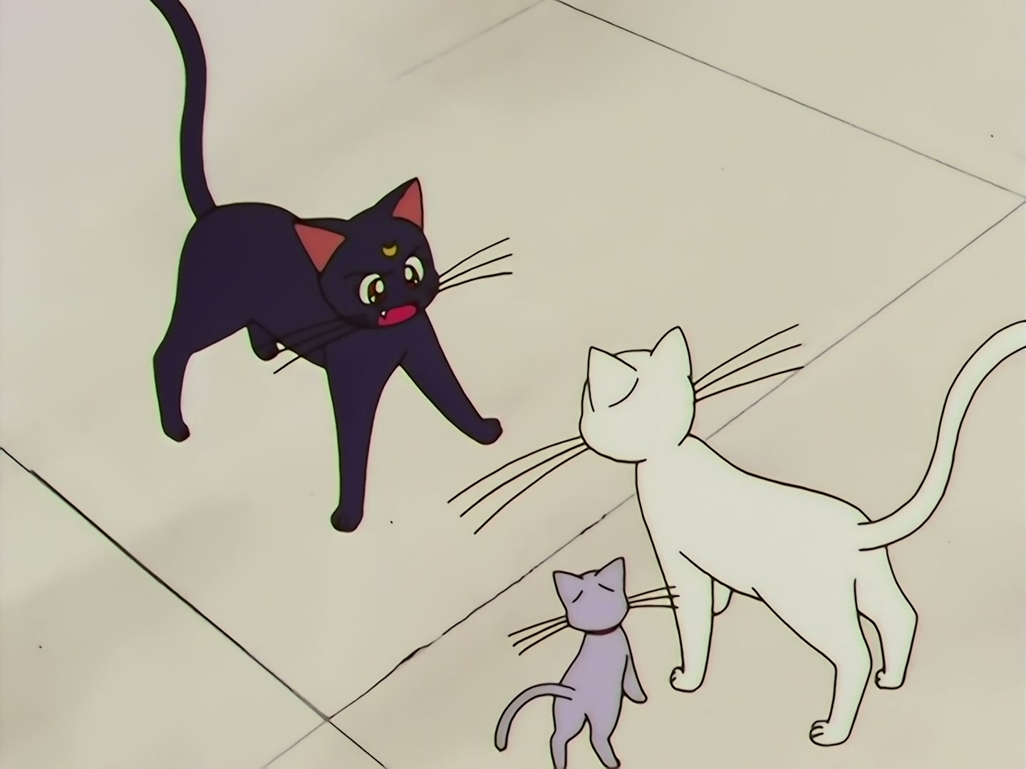 Sailor Moon Ep 133: Artemis is Cheating? Enter the Mysterious Kitten @ 00:05:25