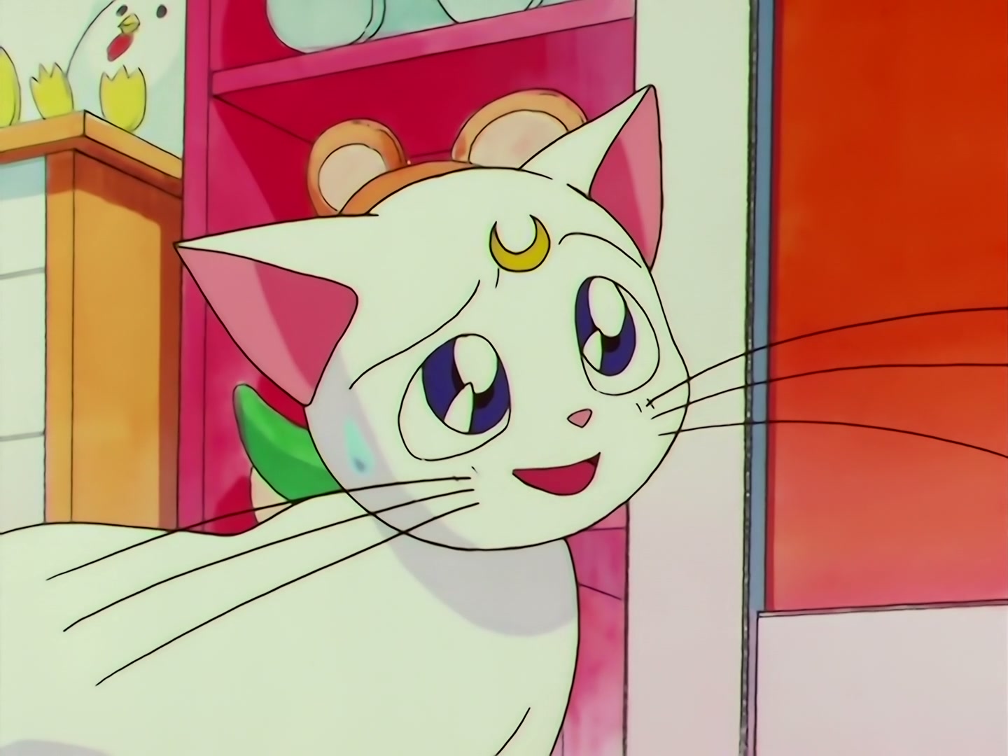 Sailor Moon Ep 133: Artemis is Cheating? Enter the Mysterious Kitten @ 00:08:50
