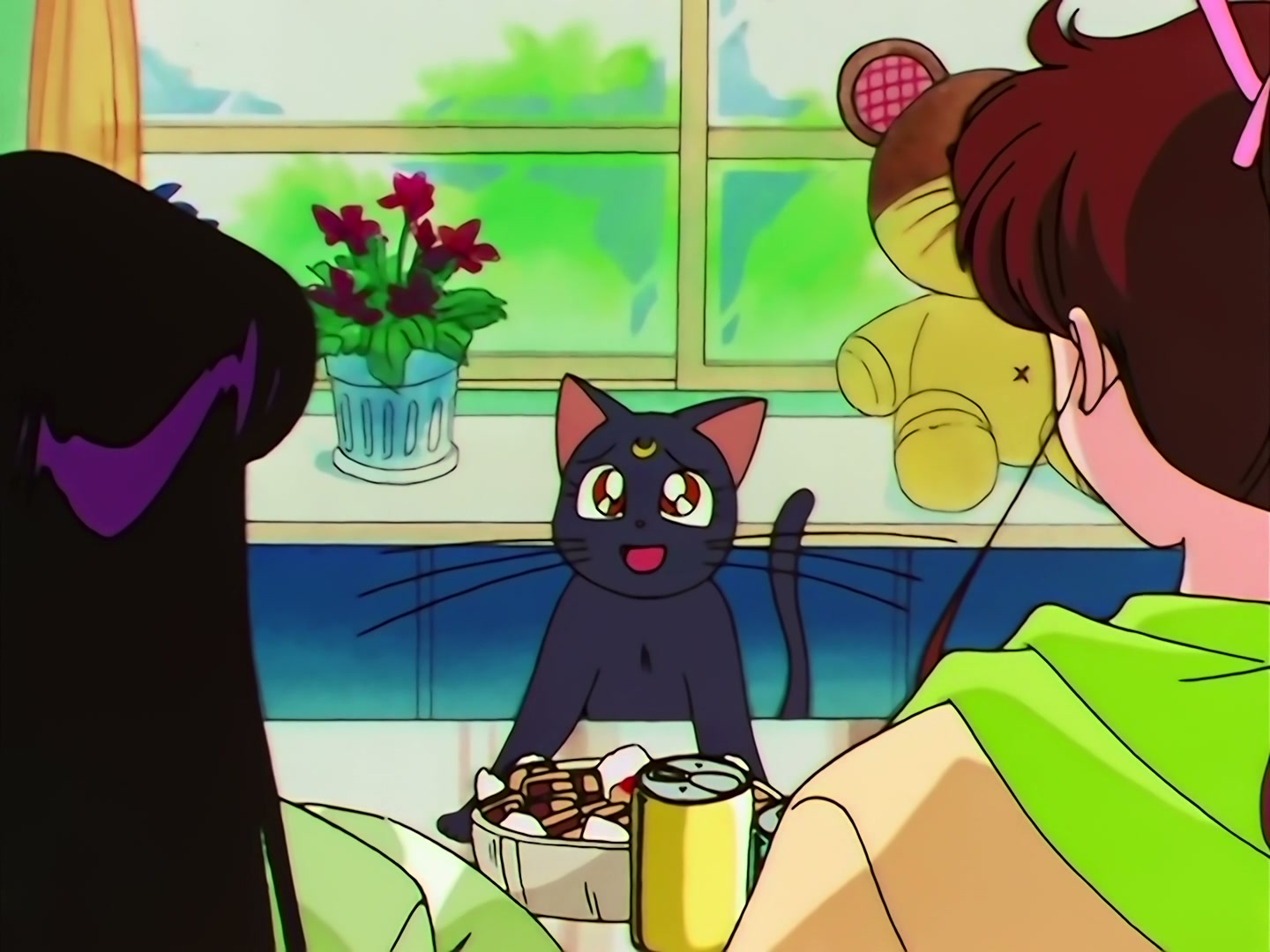 Sailor Moon Ep 133: Artemis is Cheating? Enter the Mysterious Kitten @ 00:10:29