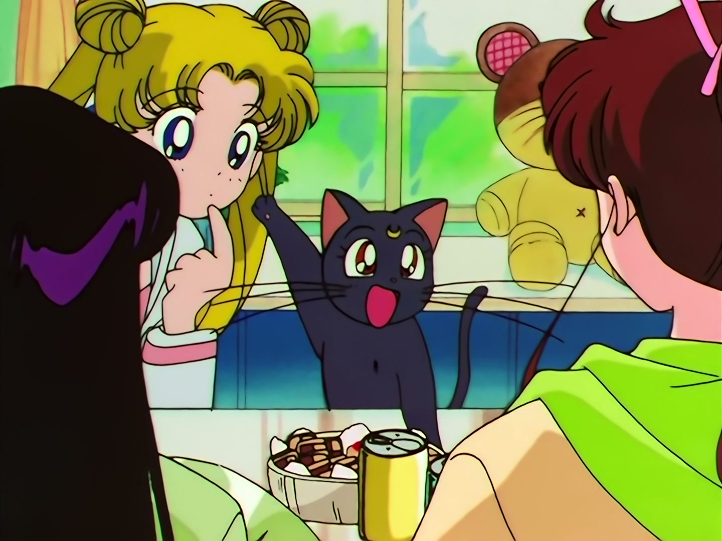 Sailor Moon Ep 133: Artemis is Cheating? Enter the Mysterious Kitten @ 00:10:37