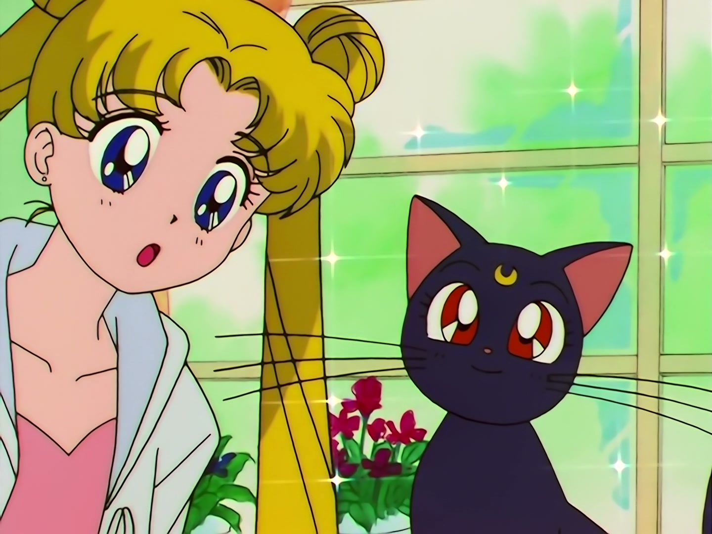 Sailor Moon Ep 133: Artemis is Cheating? Enter the Mysterious Kitten @ 00:10:42