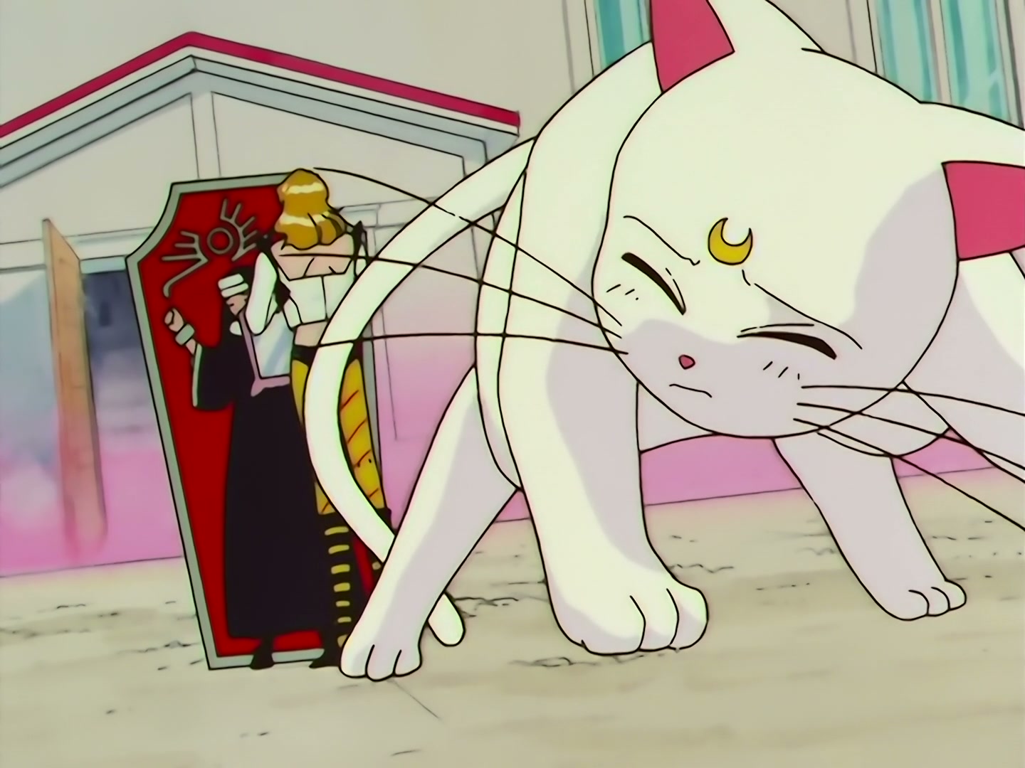 Sailor Moon Ep 133: Artemis is Cheating? Enter the Mysterious Kitten @ 00:15:41