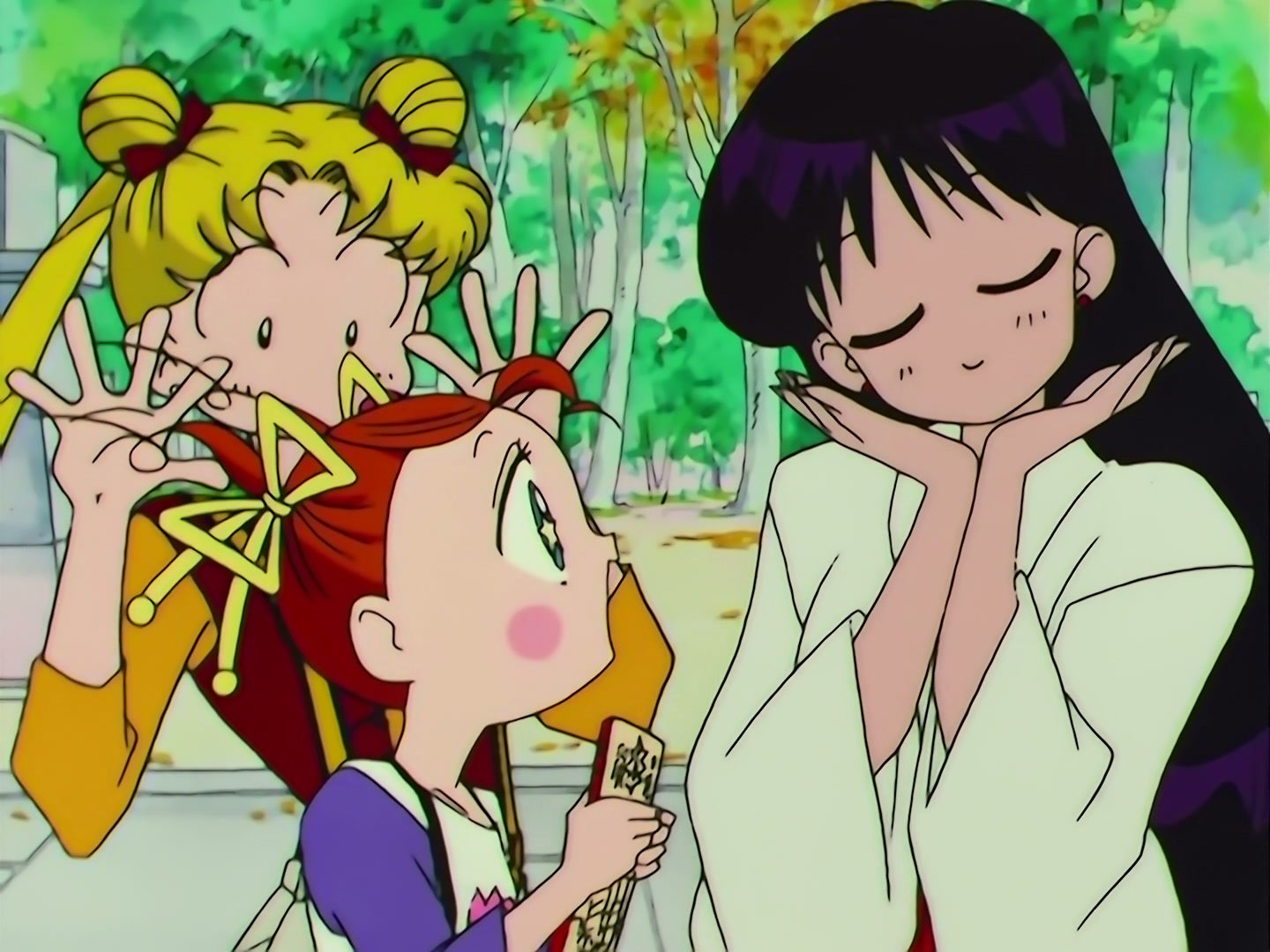 Sailor Moon Ep 152: Flames of Passion: Mars' Raging Super Attack @ 00:05:33