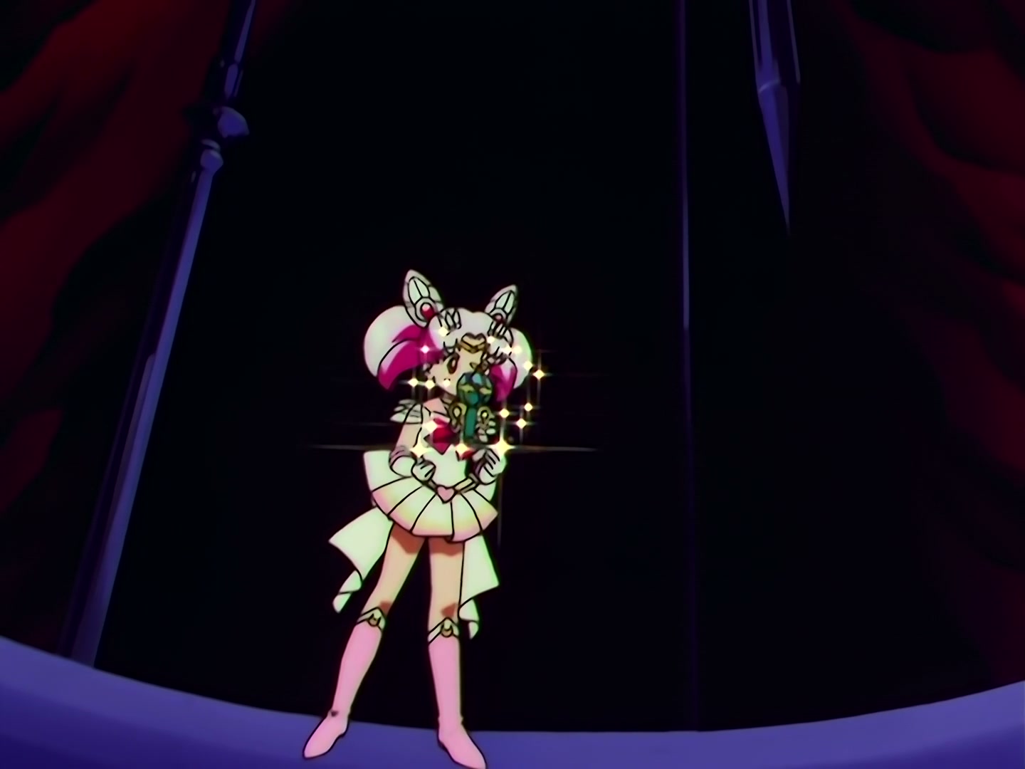 Sailor Moon Ep 163: Labyrinth of Mirrors: Chibi Moon Captured @ 00:03:29
