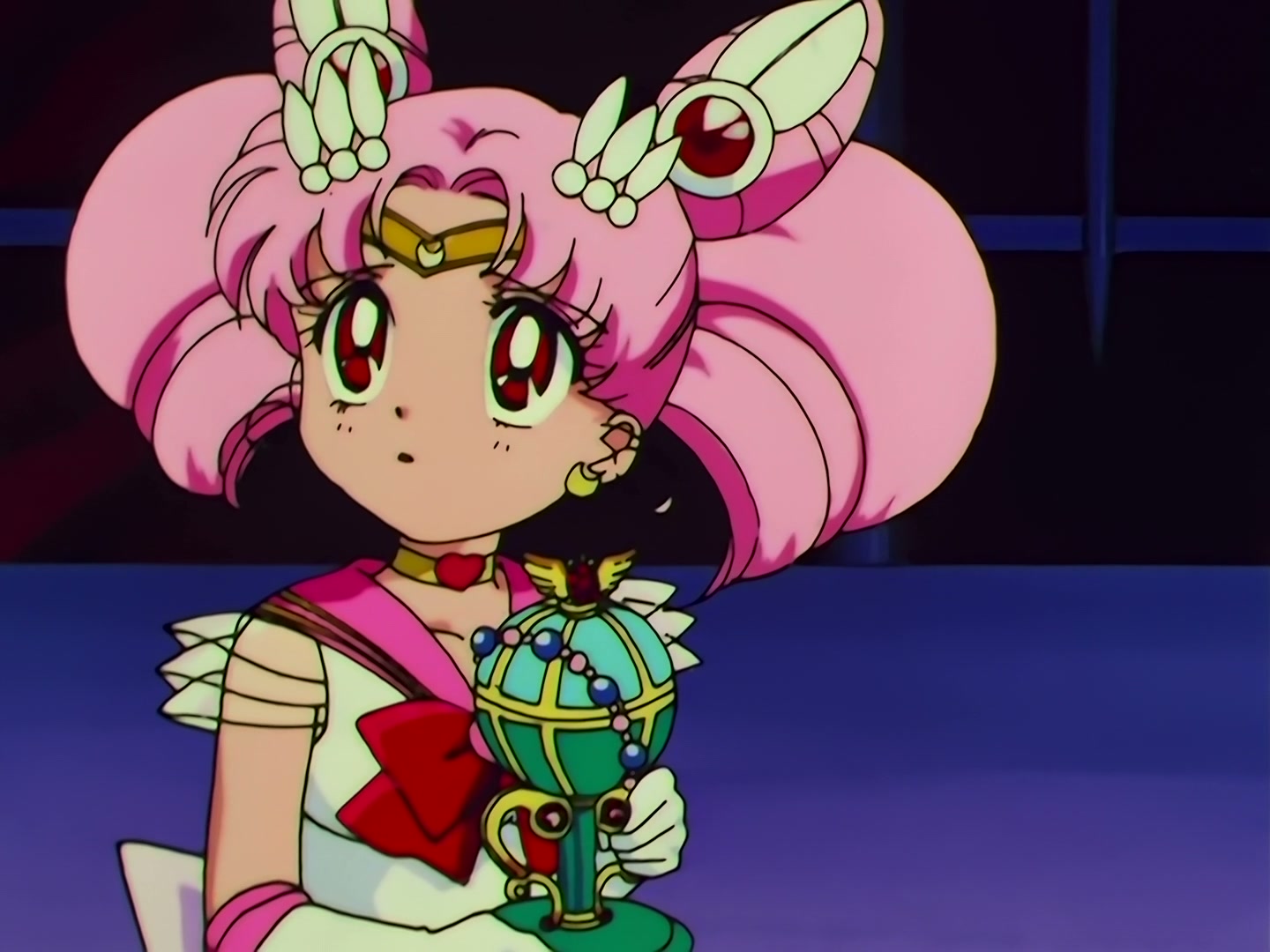 Sailor Moon Ep 163: Labyrinth of Mirrors: Chibi Moon Captured @ 00:03:51