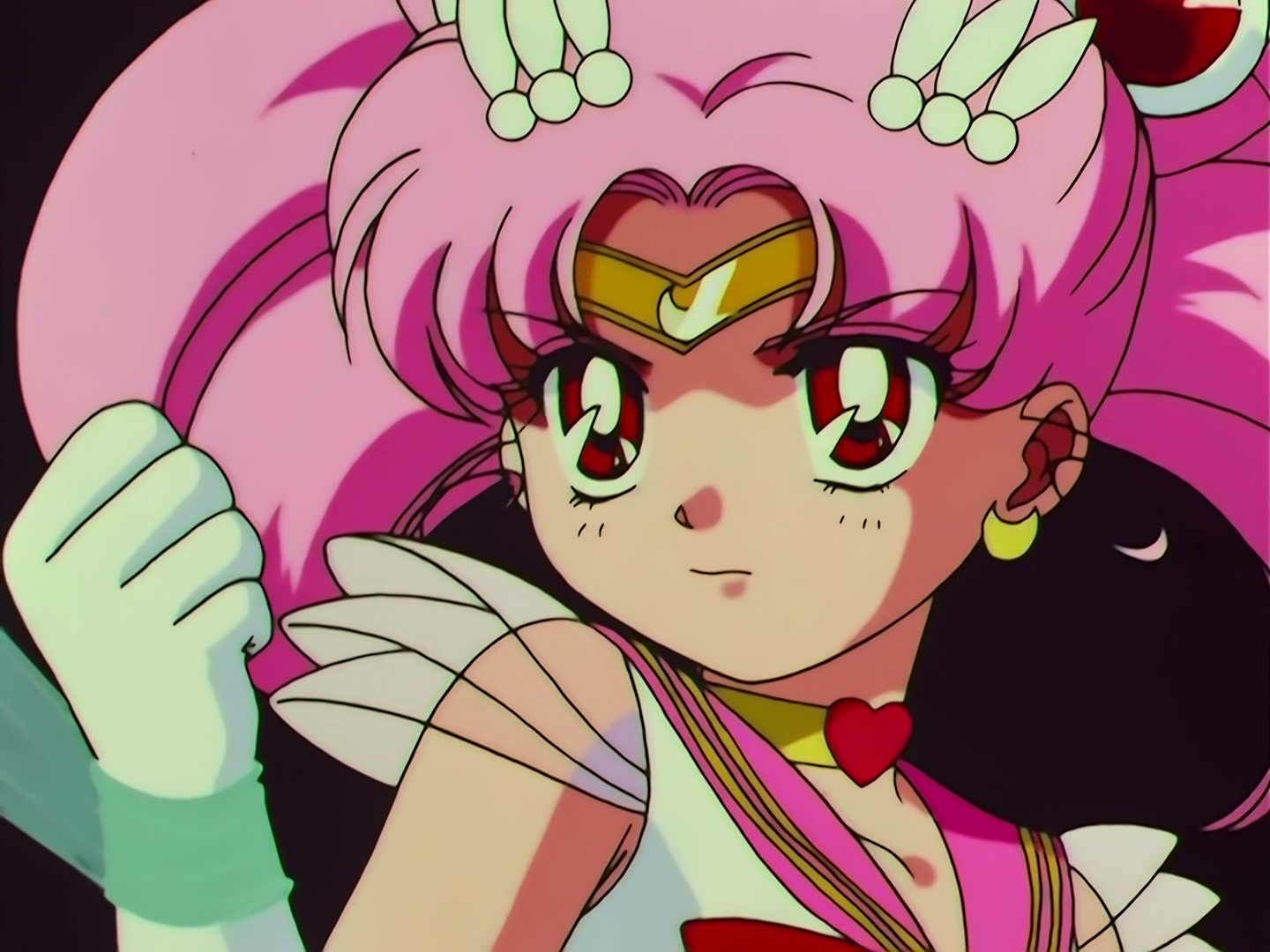 Sailor Moon Ep 163: Labyrinth of Mirrors: Chibi Moon Captured @ 00:05:12