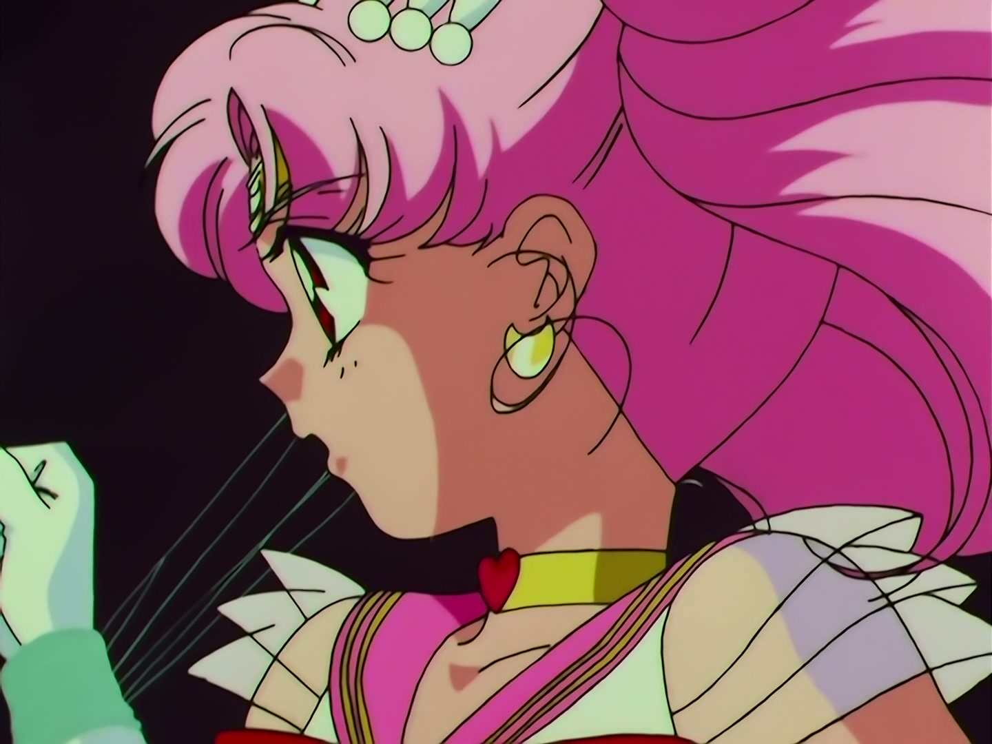 Sailor Moon Ep 163: Labyrinth of Mirrors: Chibi Moon Captured @ 00:05:46