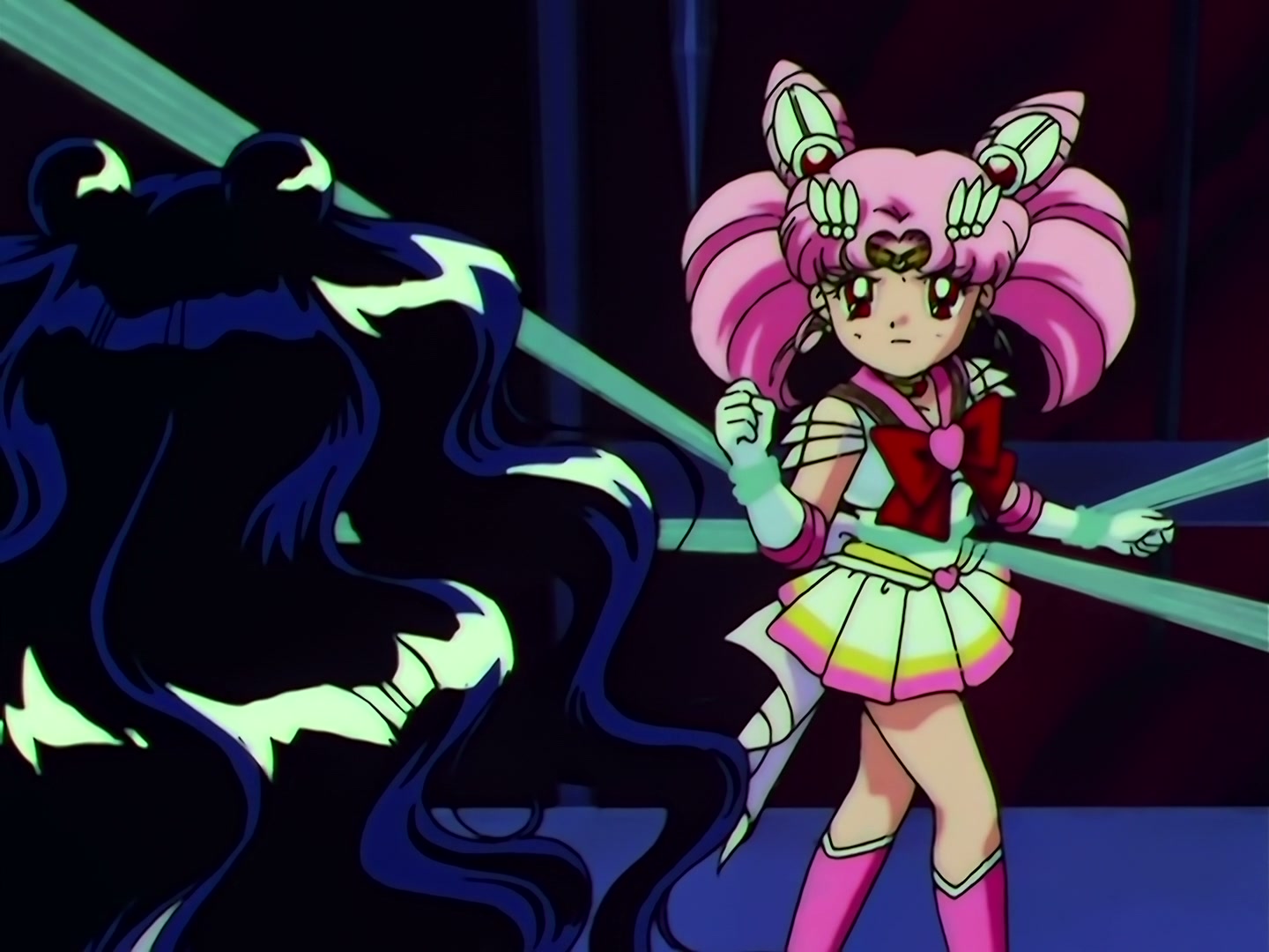 Sailor Moon Ep 163: Labyrinth of Mirrors: Chibi Moon Captured @ 00:08:33