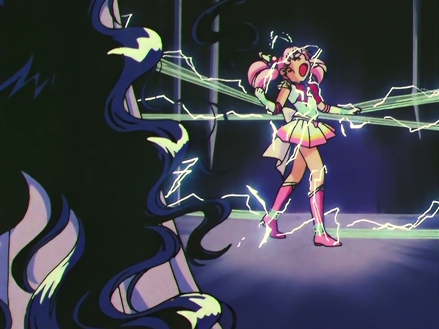 Sailor Moon Ep 163: Labyrinth of Mirrors: Chibi Moon Captured @ 00:08:55