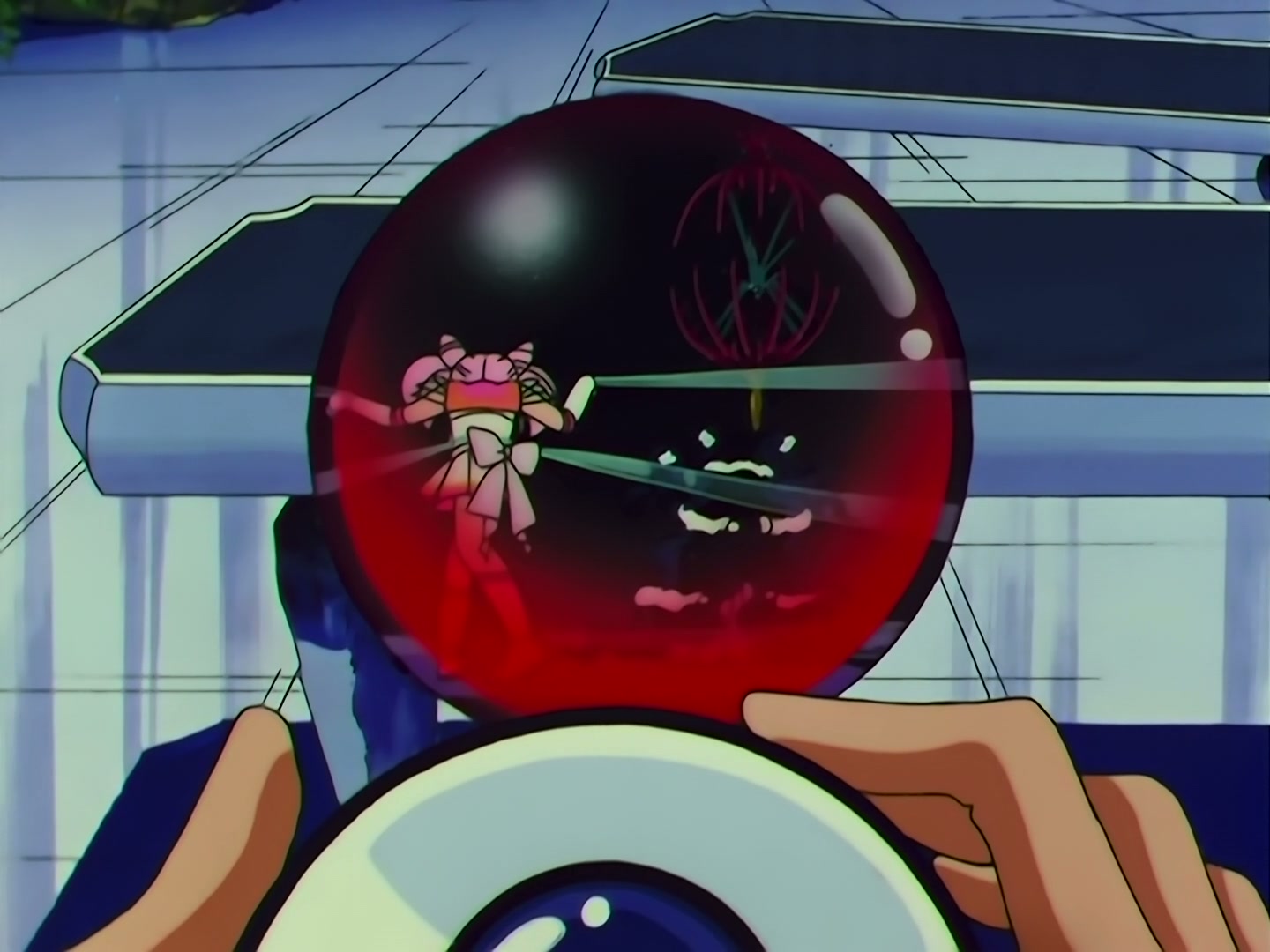 Sailor Moon Ep 163: Labyrinth of Mirrors: Chibi Moon Captured @ 00:09:50