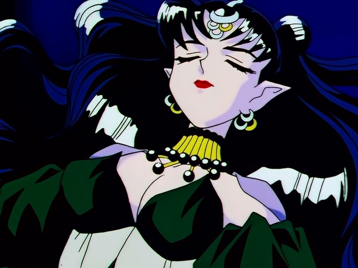 Sailor Moon Ep 167: The Flower of Nightmares Scatters! The Queen of Darkness Returns @ 00:05:42