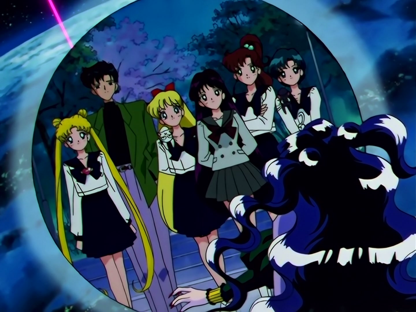 Sailor Moon Ep 167: The Flower of Nightmares Scatters! The Queen of Darkness Returns @ 00:07:38