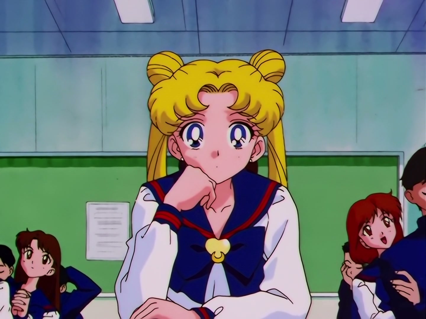 Sailor Moon Ep 174: A School Storm! The Transfer Students Are Idols @ 00:10:37