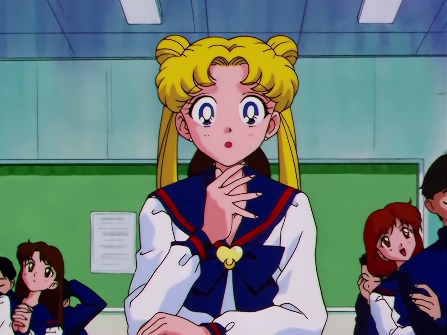 Sailor Moon Ep 174: A School Storm! The Transfer Students Are Idols @ 00:10:42