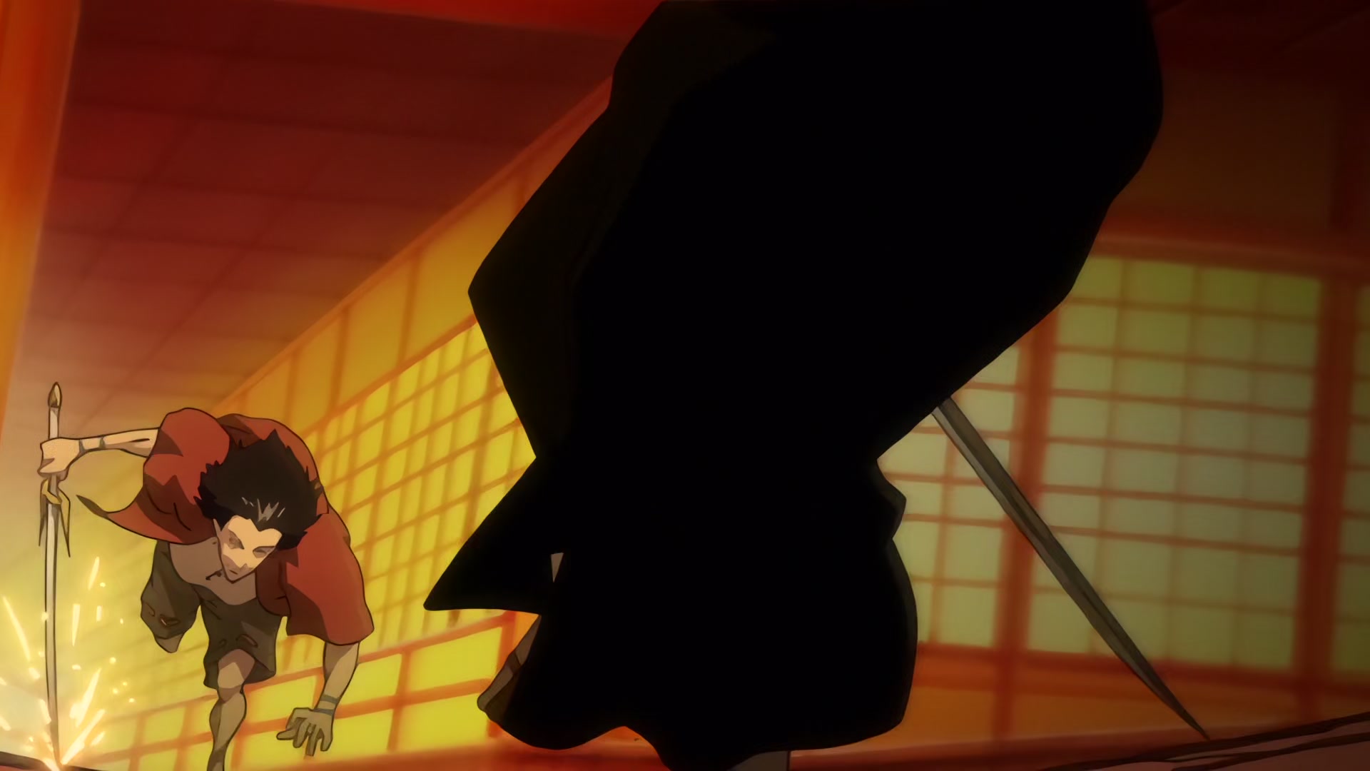 Samurai Champloo Ep 4: Hellhounds for Hire (Part 2) @ 00:01:46