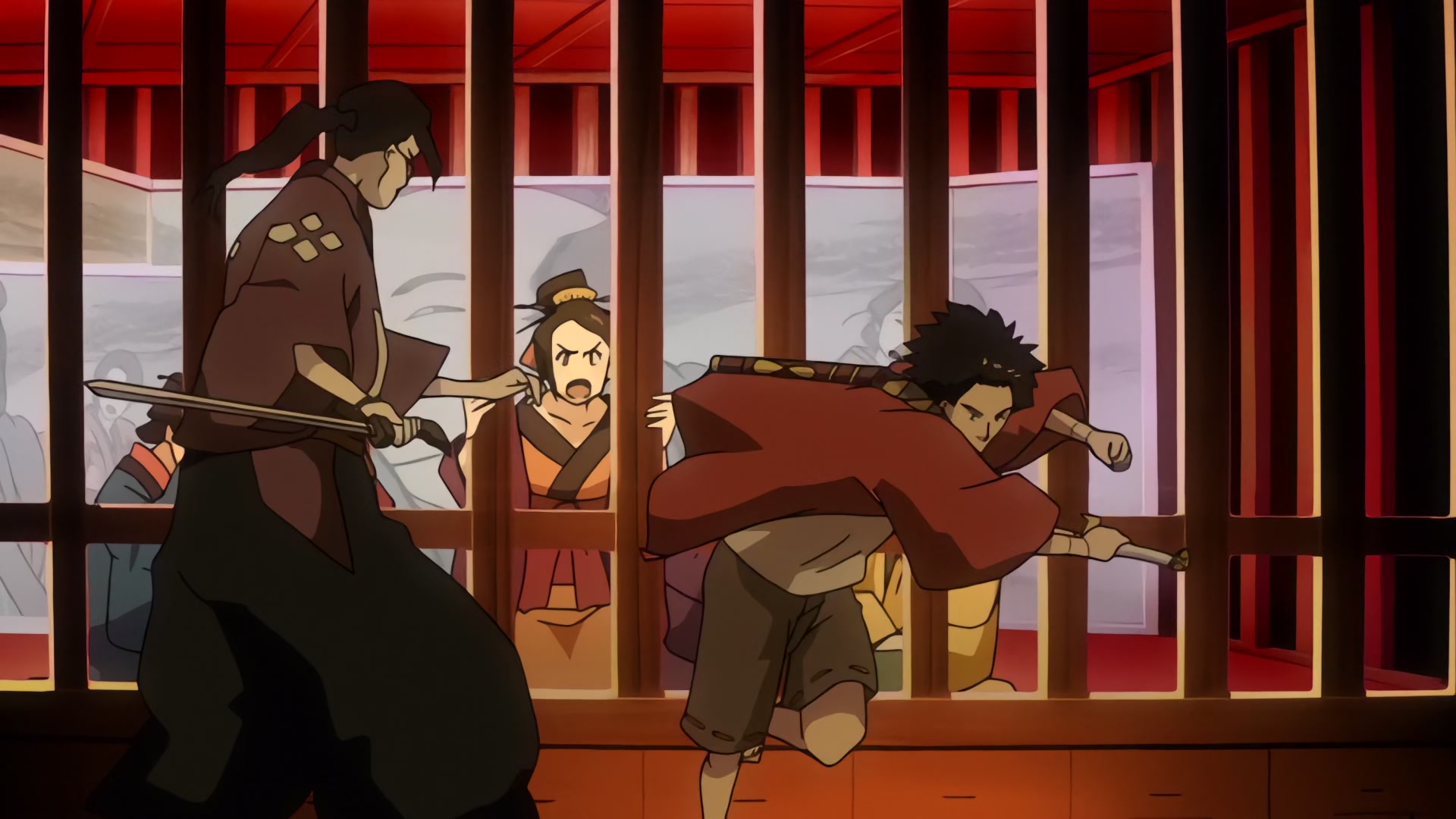 Samurai Champloo Ep 4: Hellhounds for Hire (Part 2) @ 00:01:59