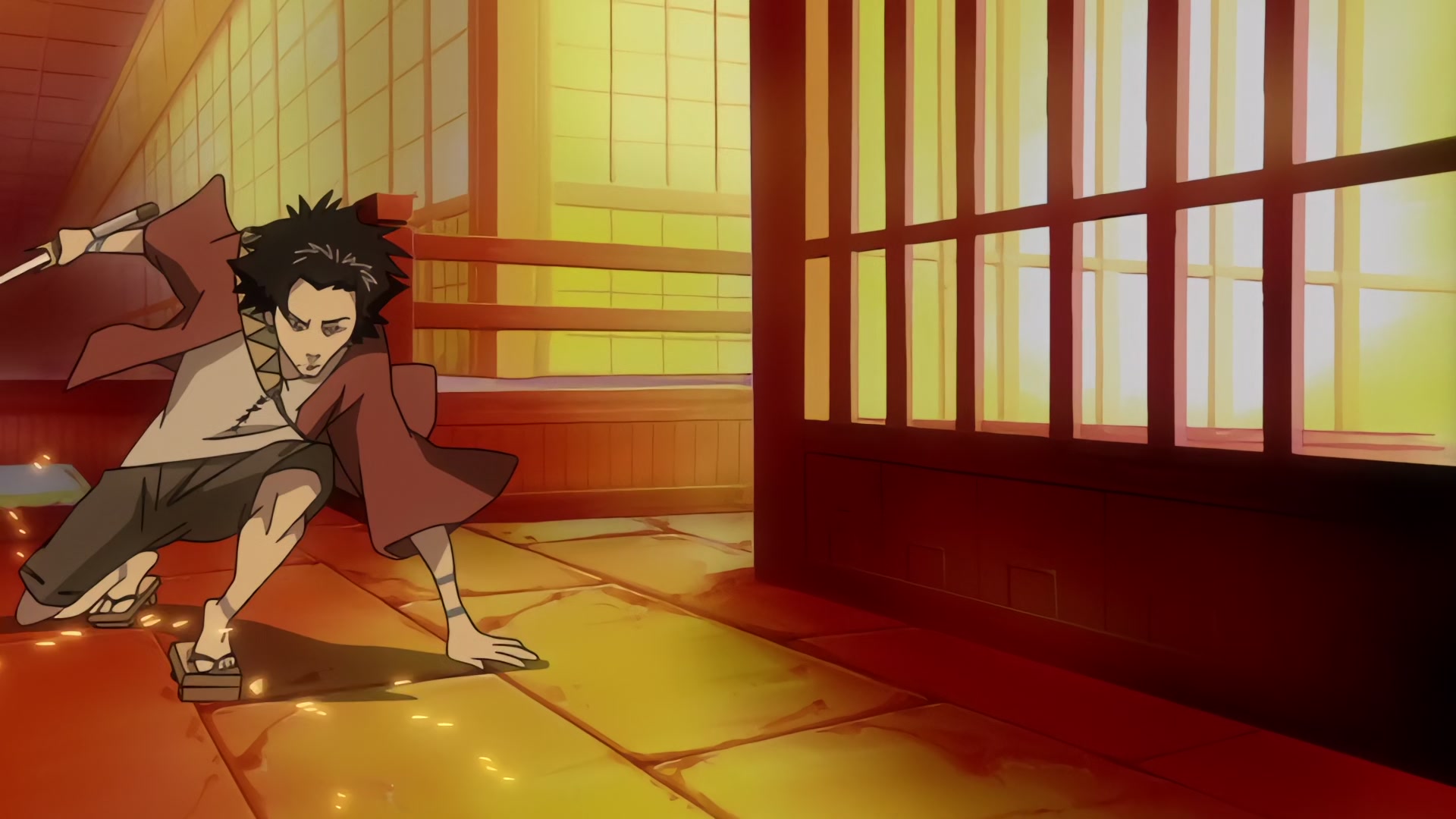 Samurai Champloo Ep 4: Hellhounds for Hire (Part 2) @ 00:02:02