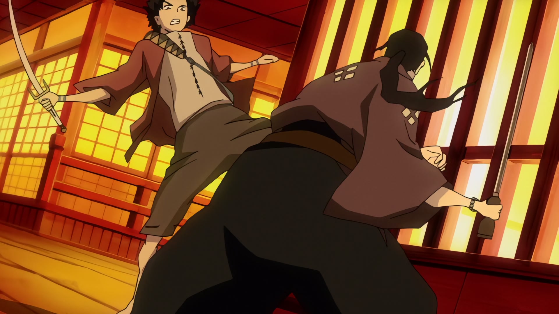 Samurai Champloo Ep 4: Hellhounds for Hire (Part 2) @ 00:02:45